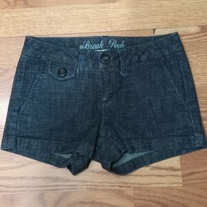 Sneak Peek Women's Dark Denim Jean Shorts